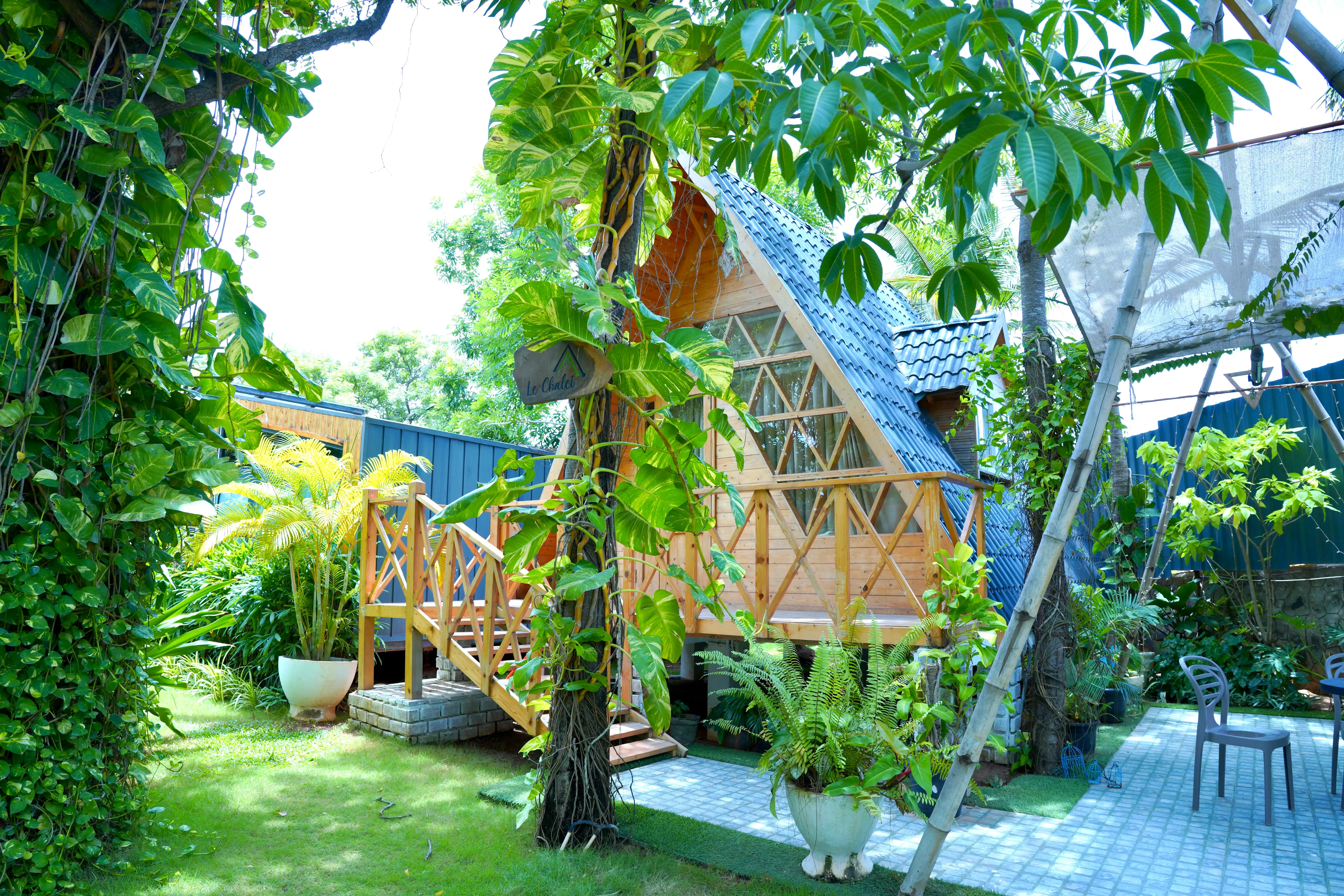 Lee Chalet |1-BHK Private Beach House, Garden  | Near Panayur 